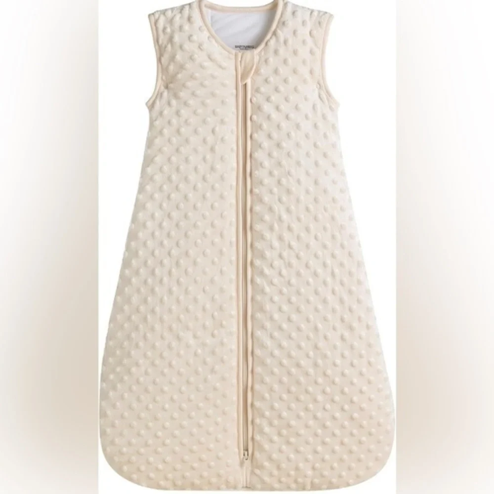 BABYINABAG 100% Cotton Beige Baby Sleeping Bag and Sack Small